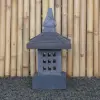 Product image 4 of the product “Japanese style Garden Lantern, made from Andesit Stone. Multipart. 55 cm Height, Roof is 30 cm width. ”